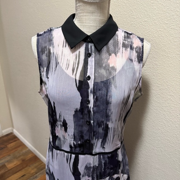 Simply Vera Vera Wang Monochrome High-Low Dress - Size Medium - Picture 2 of 16